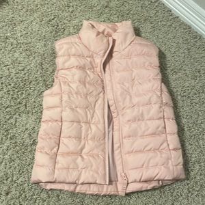 Girls Old Navy Pink Puff Vest Size 6-7